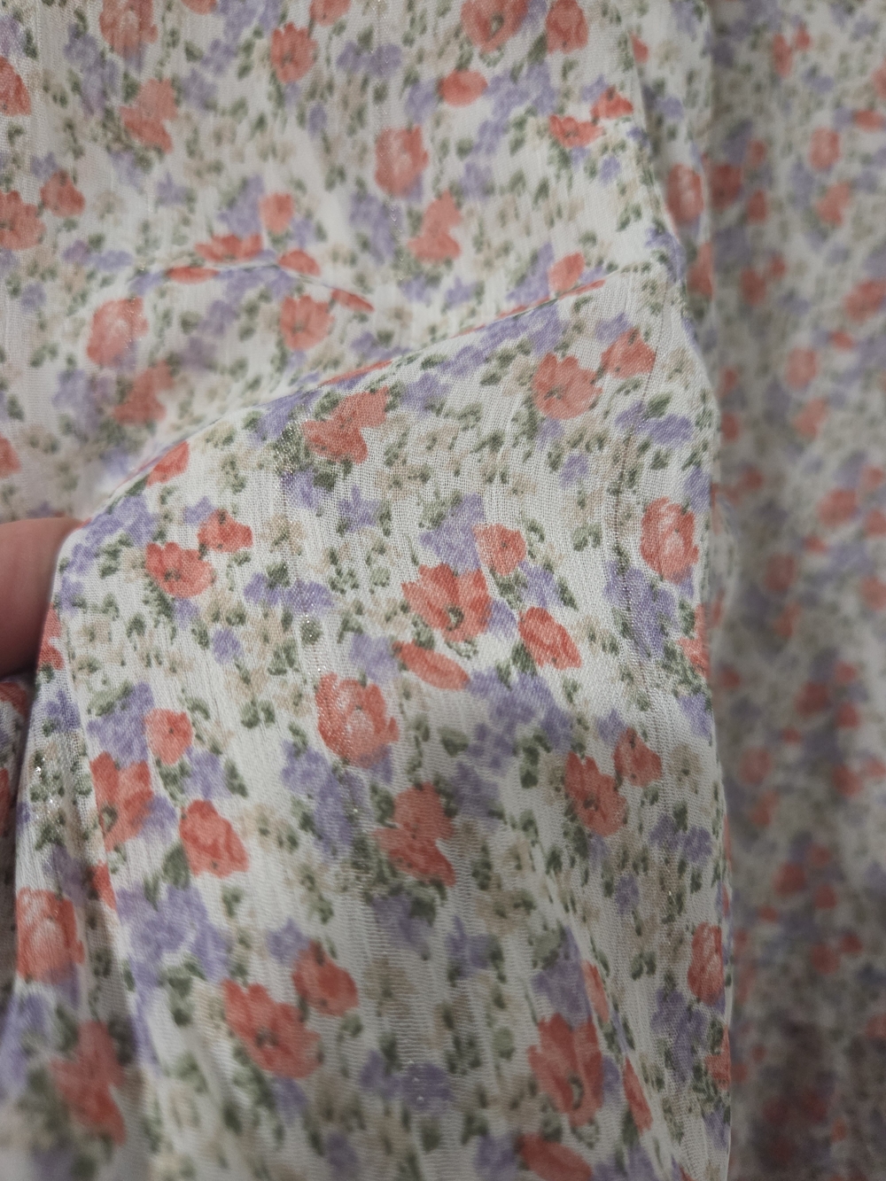 Minimal Floral Midi Dress Size 20 Like New - Picture 3 of 10